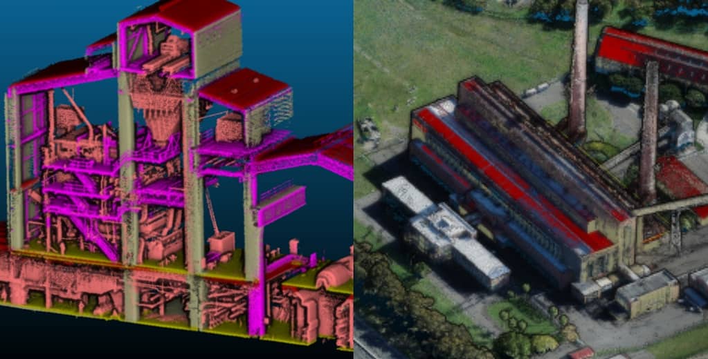 point cloud of power station