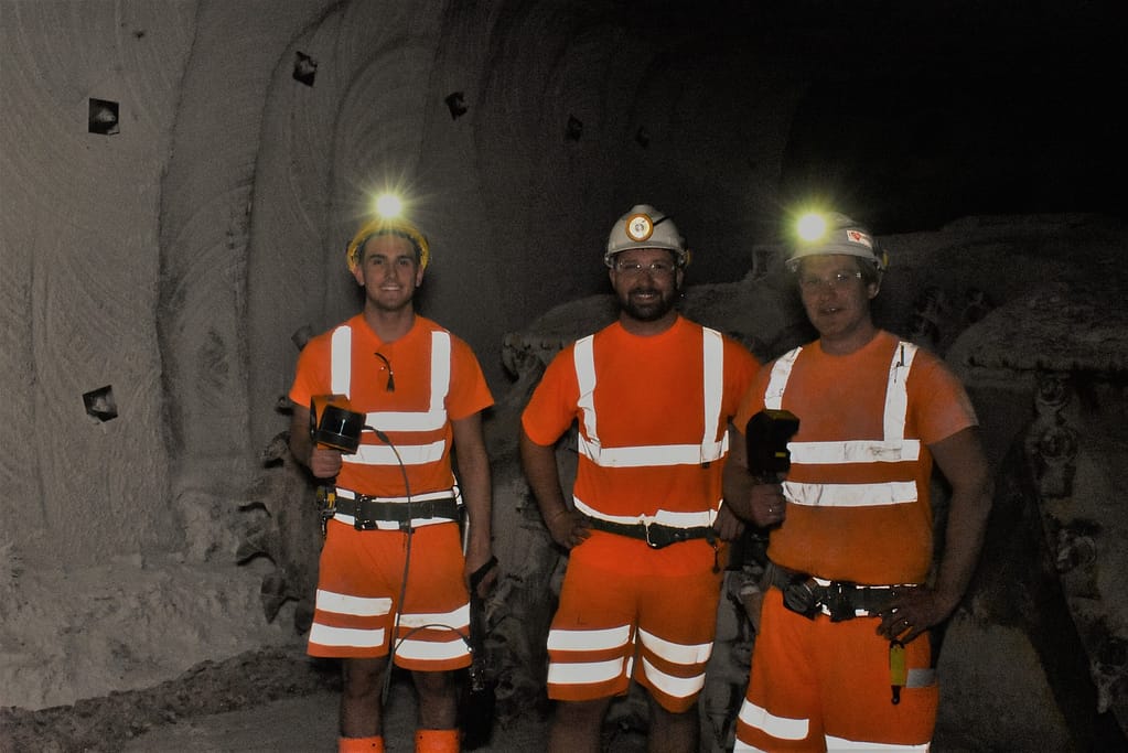 Underground 3D mapping with handheld slam scanners in a mine.